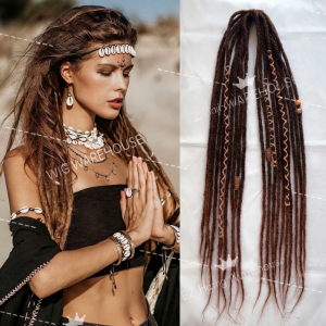 American Dirty Hair Wig Hip Hop Reggae Dirty Hair Accessories Ponytail Maillard Wig Braid