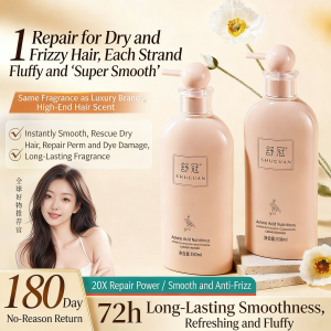 Amino acid refreshing oil control shampoo official genuine brand supple fluffy anti-dandruff anti-itching lasting fragrance recommended