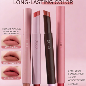 Lipstick Lip Glaze Nude Color Plain Color Non-stick Cup White Mist Face Velvet Matte Lip Paste Does Not Fade