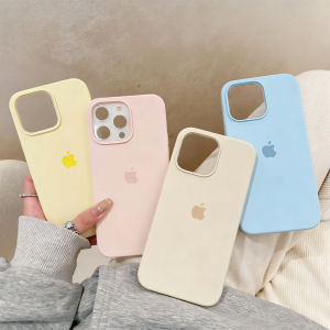 ins wind for apple 17 phone case liquid silicone iphone16promax shell 13 all-inclusive 15pro ultra-thin 12 drop resistance Plus protective cover 14 male and female couples