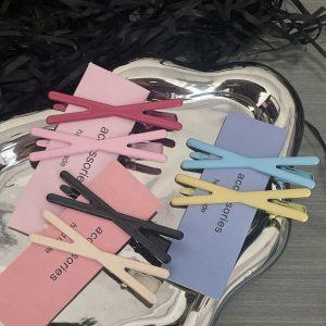 Dopamine duckbill clip red cross clip candy color hairpin girl side clip cute small hairpin bangs clip clip