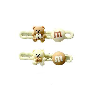 Cute bear hair accessories female hair clip bangs clip female forehead clip duckbill clip hair clip new style